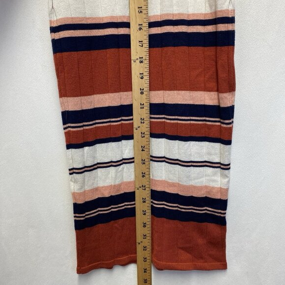 Jolie & Joy Striped Ribbed Knit Midi Body-Con Dress Women Medium Multicolor - Picture 9 of 15